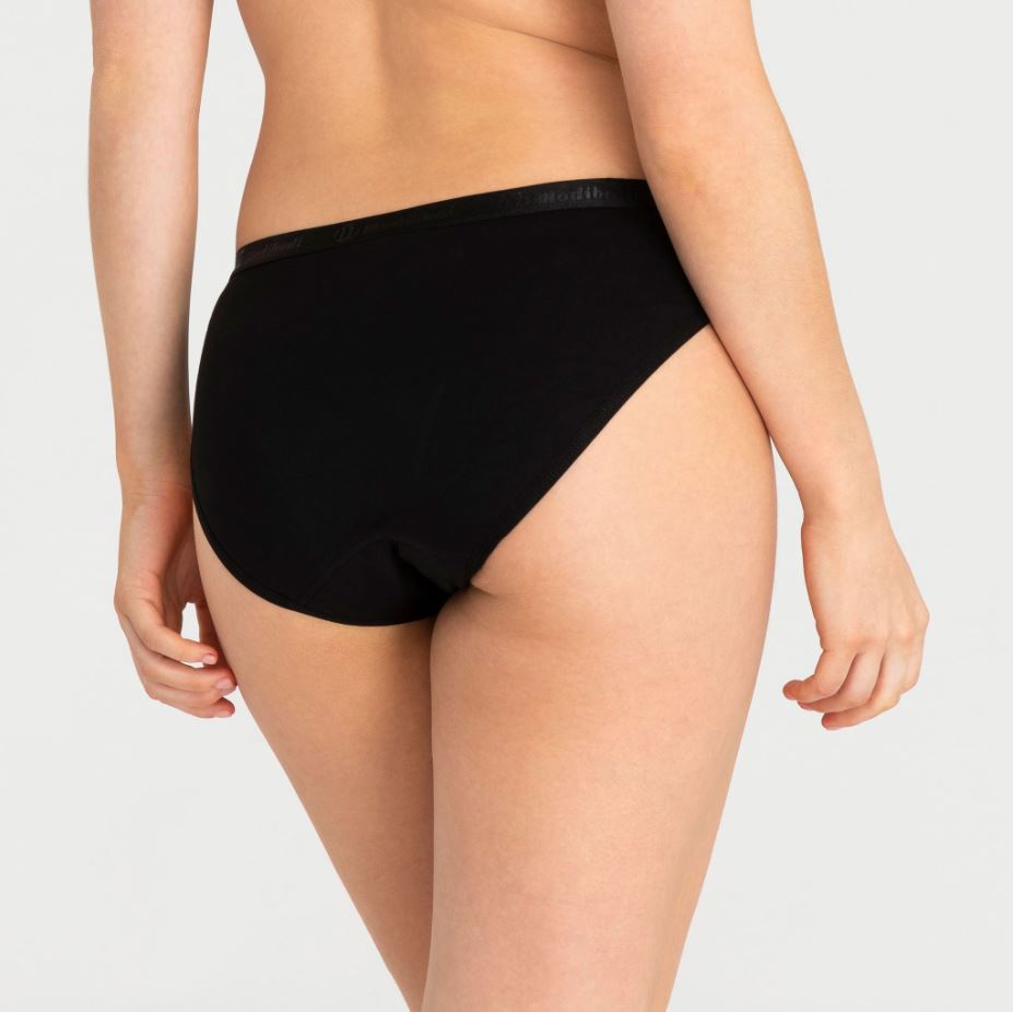 Black Thong Period Underwear - Light Flow XS